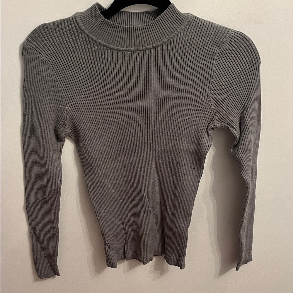 Green/Grey primark ribbed turtle neck